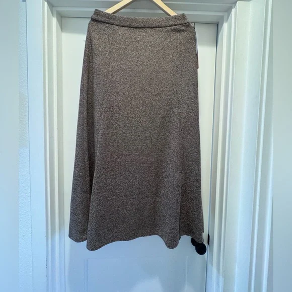 Nordstrom Halogen Elegant Brown Tweed A-Line Skirt. NWT - Picture 3 of 5